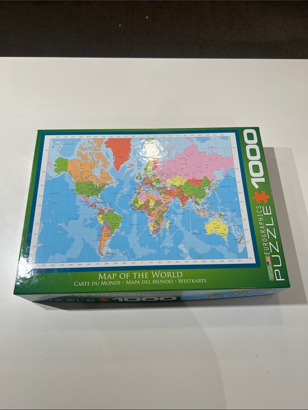 Eurographics Map of the World 1000-Piece Puzzle
